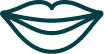 Icon of smiling lips
